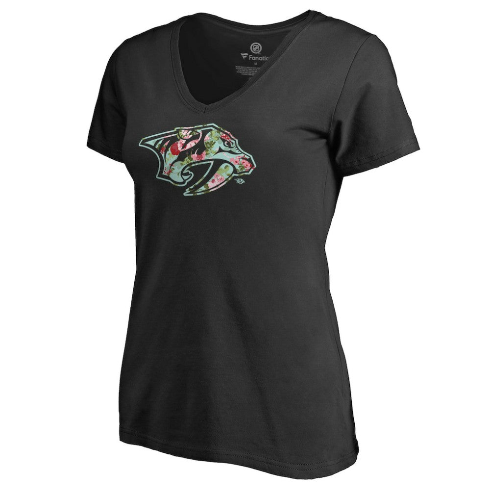 Nashville Predators - Women's Lovely V-Neck T-Shirt Black