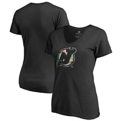 New Jersey Devils - Women's Lovely V-Neck T-Shirt Black