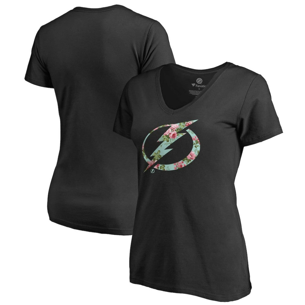 Tampa Bay Lightning - Women's Lovely V-Neck T-Shirt Black