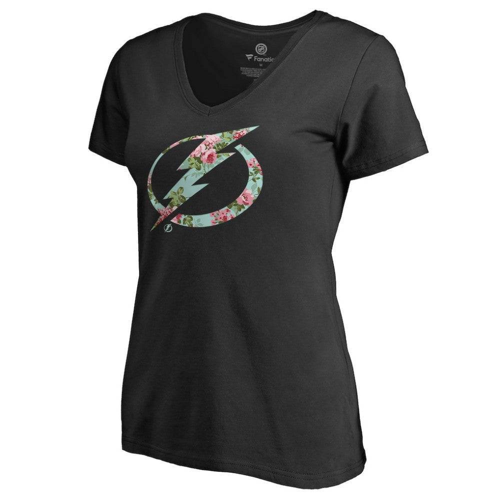 Tampa Bay Lightning - Women's Lovely V-Neck T-Shirt Black