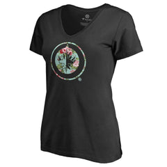 Winnipeg Jets - Women's Lovely V-Neck T-Shirt Black