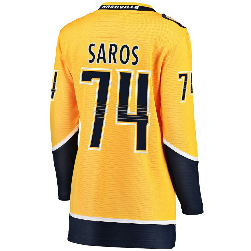 Juuse Saros Nashville Predators - Fanatics Women's Breakaway Player Jersey Gold