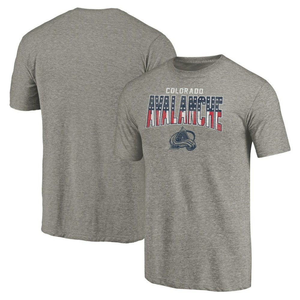 Colorado Avalanche - Freedom Tri-Blend T-Shirt Heathered Gray