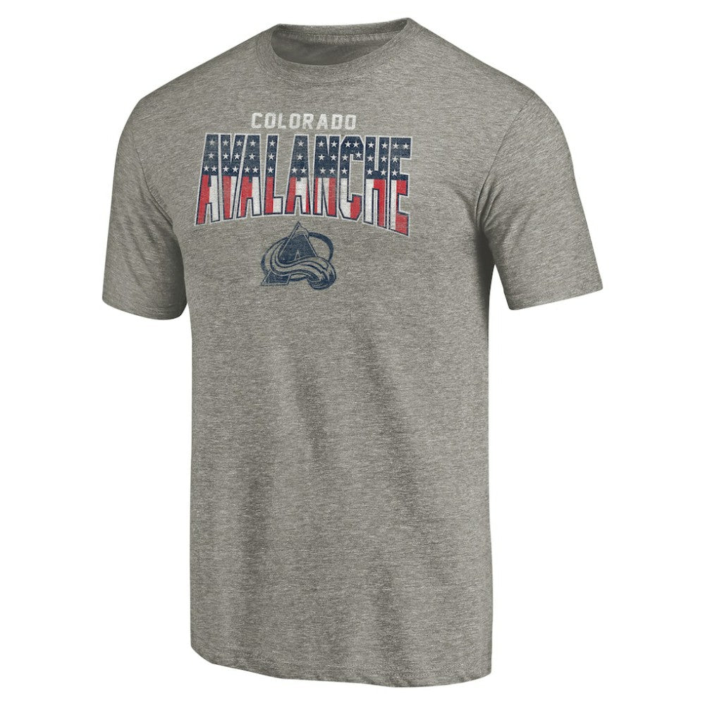 Colorado Avalanche - Freedom Tri-Blend T-Shirt Heathered Gray