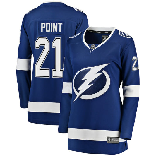 Brayden Point Tampa Bay Lightning Fanatics Women's Breakaway Player Jersey - Blue | NHL Jerseys