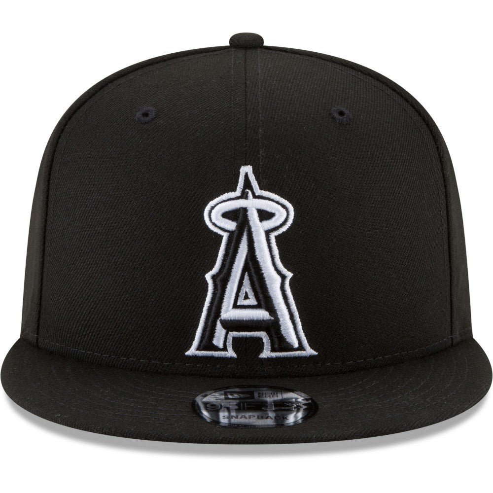 Los Angeles Angels New Era Black & White 9FIFTY Snapback Hat Sale