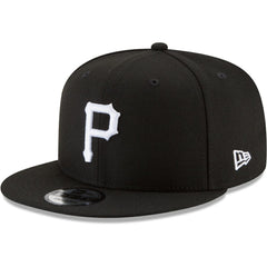 Pittsburgh Pirates New Era Black & White 9FIFTY Snapback Hat Lifestyle