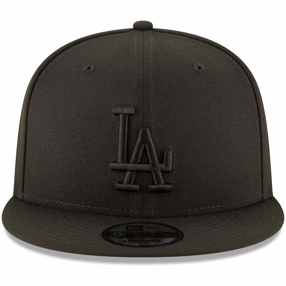 Los Angeles Dodgers New Era Black on Black 9FIFTY Team Snapback Adjustable Hat Online