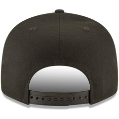 Philadelphia Phillies New Era Black on Black 9FIFTY Team Snapback Adjustable Hat Lifestyle