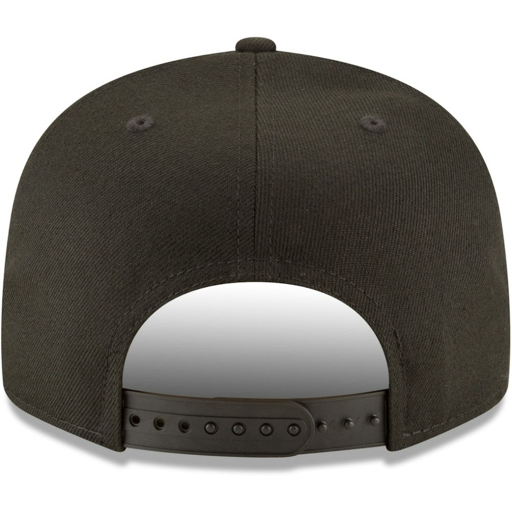Cincinnati Reds New Era Black on Black 9FIFTY Team Snapback Adjustable Hat for sale