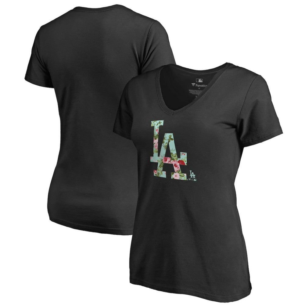 Los Angeles Dodgers Women's Lovely V-Neck T-Shirt discount