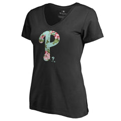 Philadelphia Phillies Women's Lovely V-Neck T-Shirt On Sale