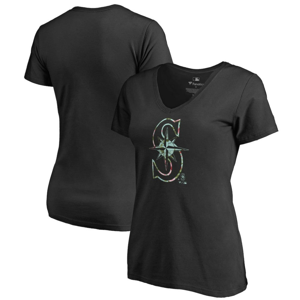 Seattle Mariners Women's Lovely V-Neck T-Shirt Sale