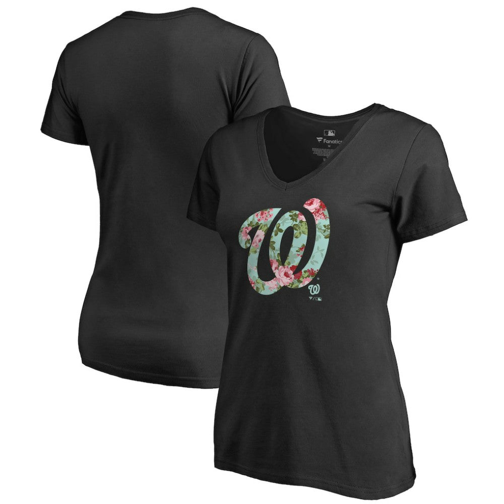 Washington Nationals Women's Lovely V-Neck T-Shirt Near Me