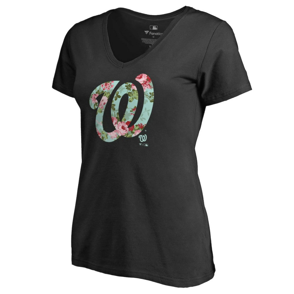 Washington Nationals Women's Lovely V-Neck T-Shirt Near Me