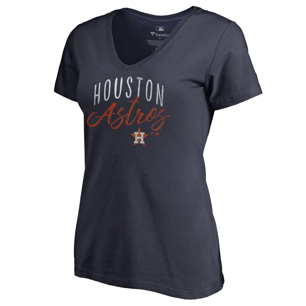 Houston Astros Women's Graceful V-Neck T-Shirt Clearance