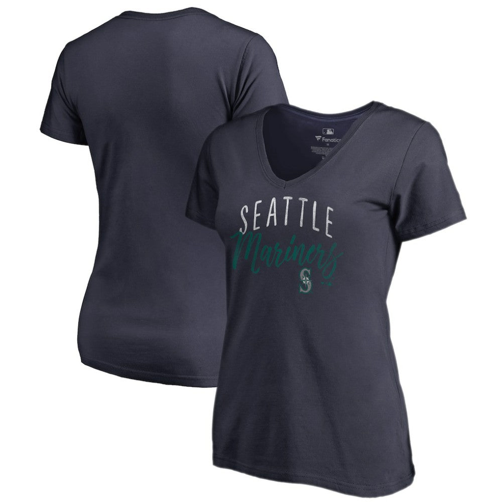 Seattle Mariners Women's Graceful V-Neck T-Shirt Lifestyle