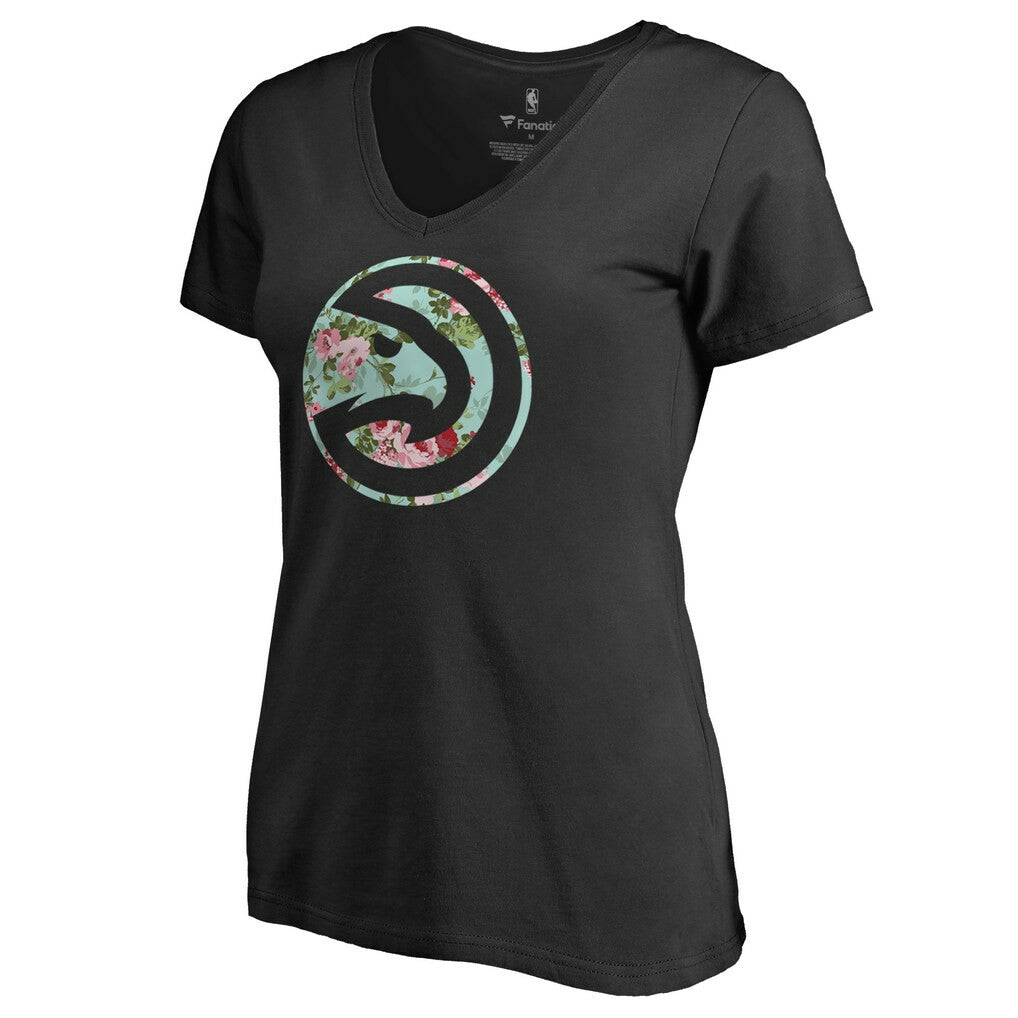 NBA - Atlanta Hawks Lovely V-Neck T-Shirt - Black