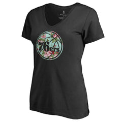 NBA - Philadelphia 76ers Lovely V-Neck T-Shirt - Black