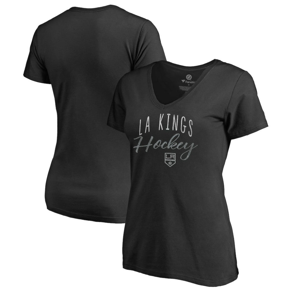 Los Angeles Kings - Women's Graceful V-Neck T-Shirt Black