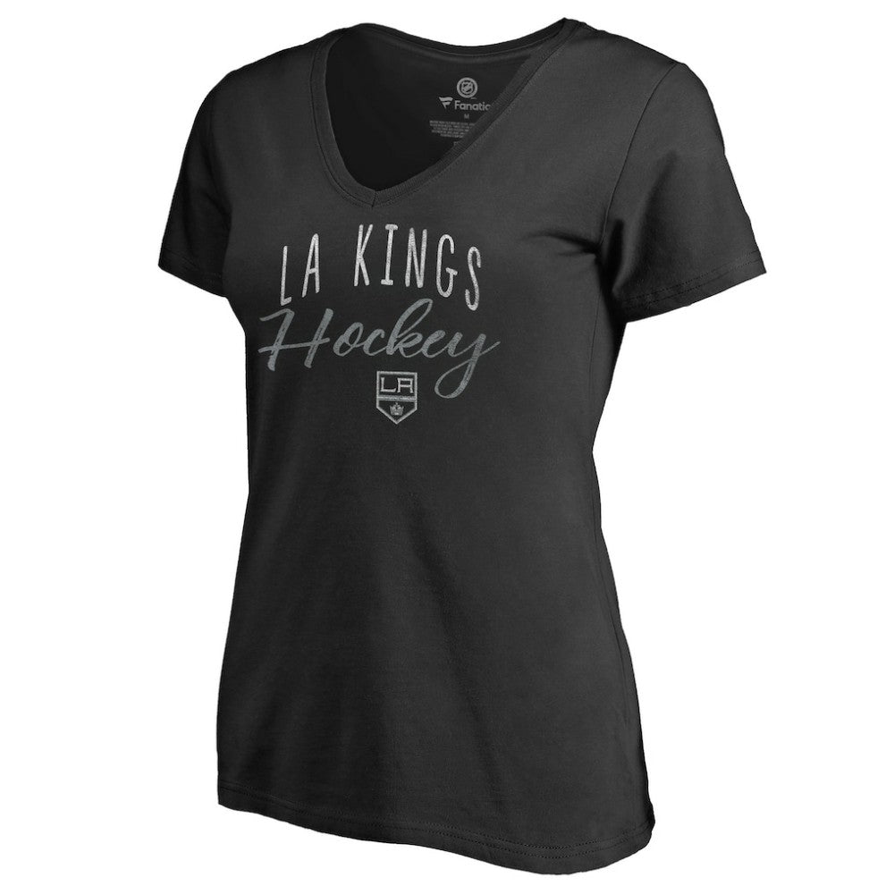 Los Angeles Kings - Women's Graceful V-Neck T-Shirt Black