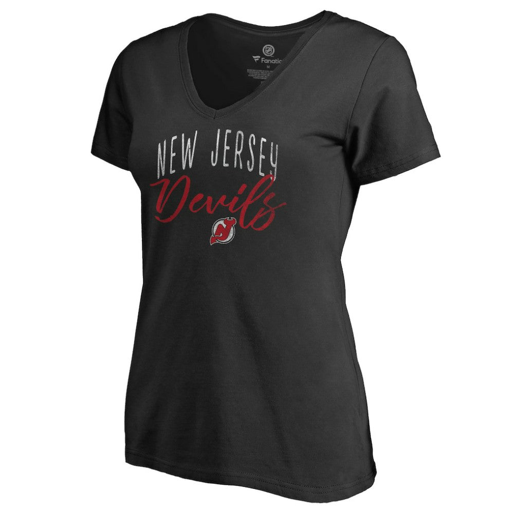 New Jersey Devils - Women's Graceful V-Neck T-Shirt Black