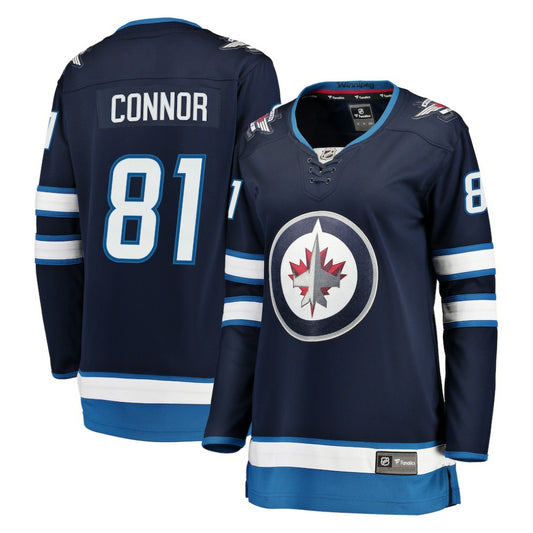 Kyle Connor Winnipeg Jets Fanatics Women's Breakaway Player Jersey - Navy | NHL Jerseys