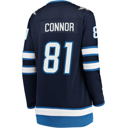 Kyle Connor Winnipeg Jets Fanatics Women's Breakaway Player Jersey - Navy | NHL Jerseys