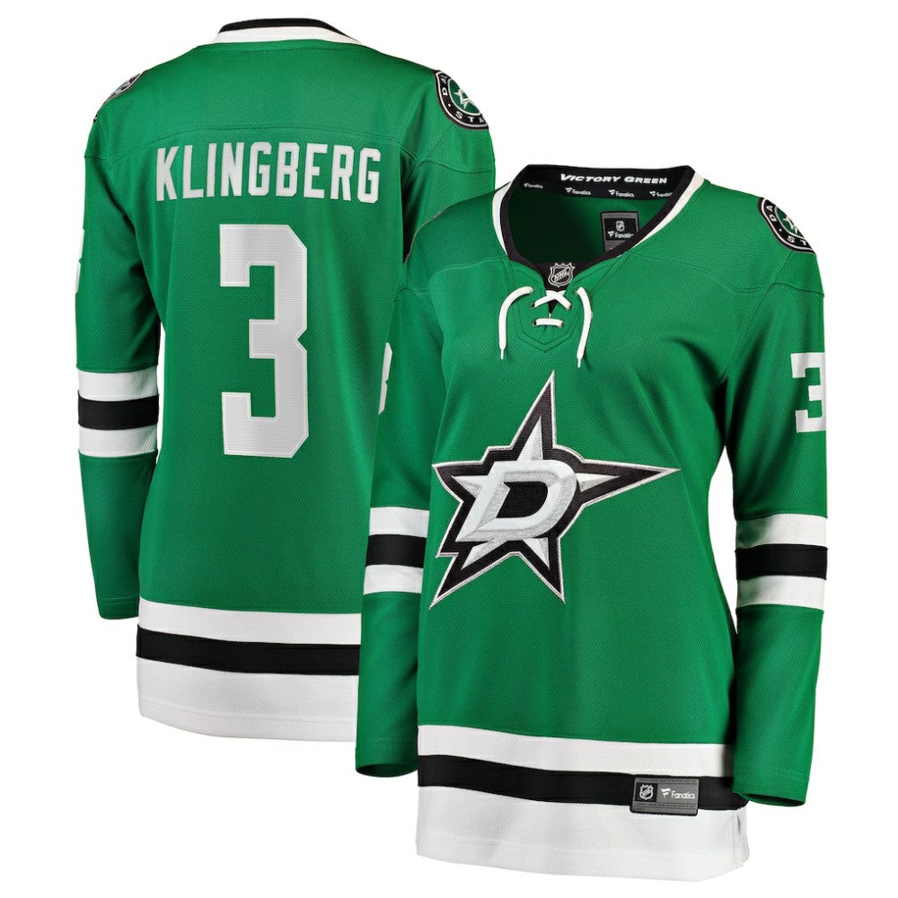 John Klingberg Dallas Stars Fanatics Women's Breakaway Player Jersey - Kelly Green | NHL Jerseys