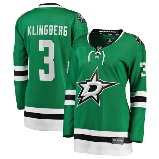 John Klingberg Dallas Stars Fanatics Women's Breakaway Player Jersey - Kelly Green | NHL Jerseys