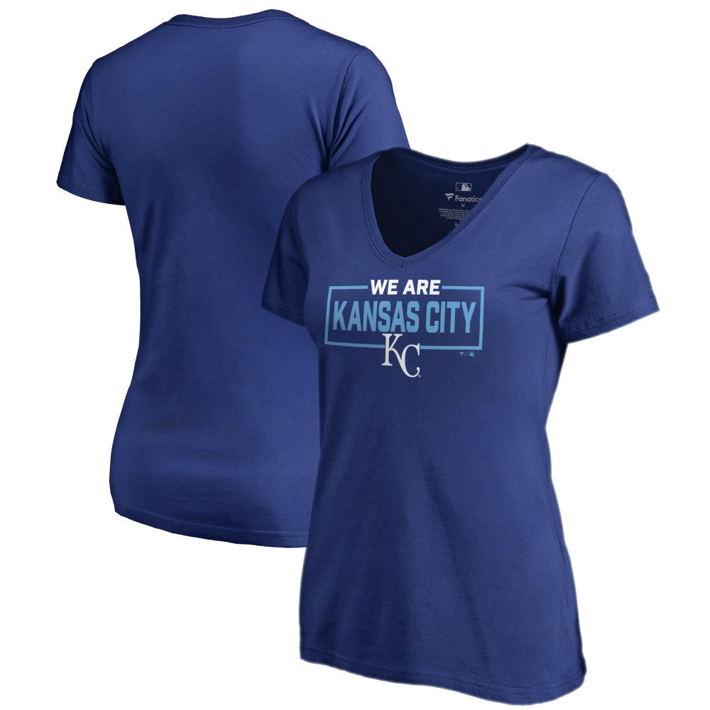 Kansas City Royals Women's We Are Icon V-Neck T-Shirt Lifestyle