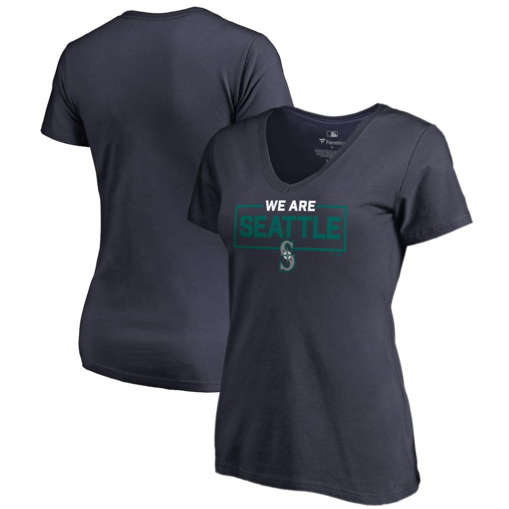 Seattle Mariners Women's We Are Icon V-Neck T-Shirt discount