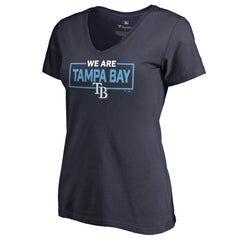 Tampa Bay Rays Women's We Are Icon V-Neck T-Shirt Sale