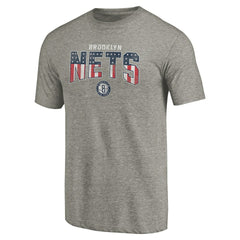 NBA - Brooklyn Nets Freedom Tri-Blend T-Shirt - Gray