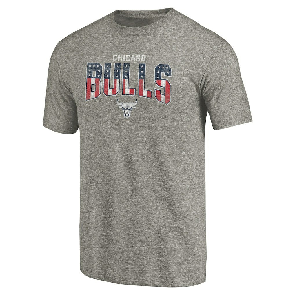 NBA - Chicago Bulls Freedom Tri-Blend T-Shirt - Gray