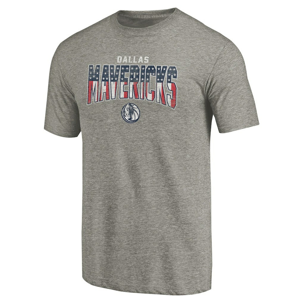 NBA - Dallas Mavericks Freedom Tri-Blend T-Shirt - Gray