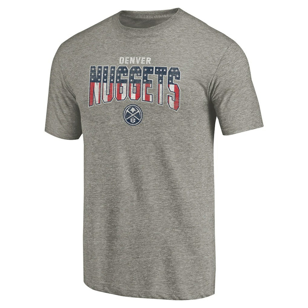 NBA - Denver Nuggets Freedom Tri-Blend T-Shirt - Gray