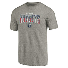 NBA - Denver Nuggets Freedom Tri-Blend T-Shirt - Gray