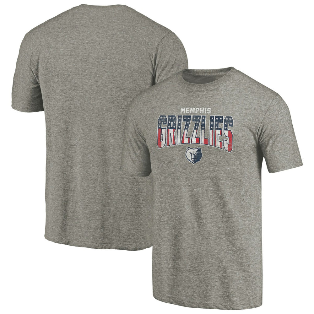 NBA - Memphis Grizzlies Freedom Tri-Blend T-Shirt - Gray