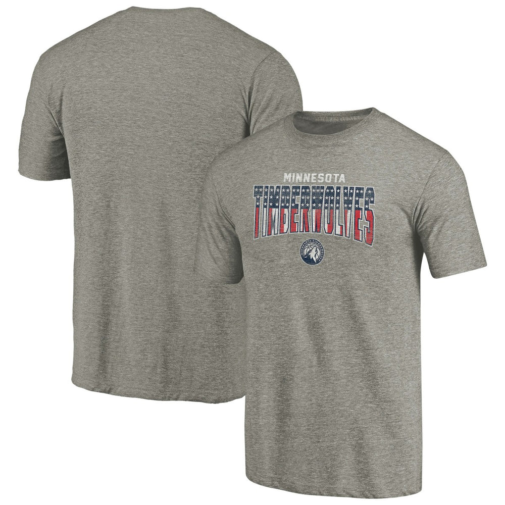 NBA - Minnesota Timberwolves Freedom Tri-Blend T-Shirt - Gray