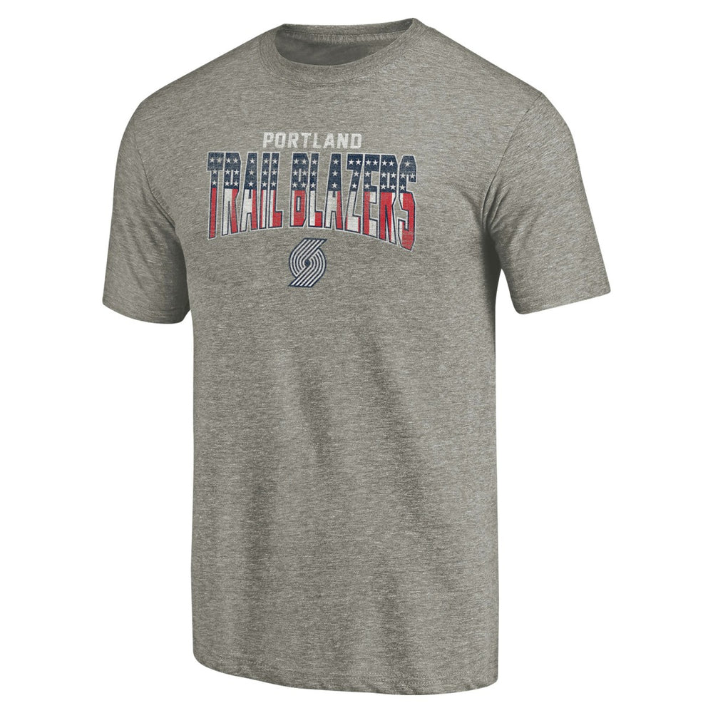 NBA - Portland Trail Blazers Freedom Tri-Blend T-Shirt - Gray