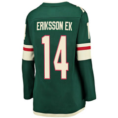 Joel Eriksson Ek Minnesota Wild - Fanatics Women's Breakaway Player Jersey Green