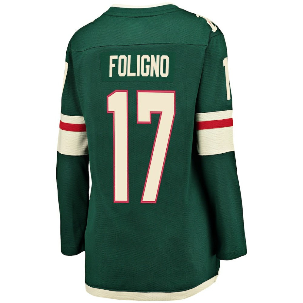 Marcus Foligno Minnesota Wild - Fanatics Women's Breakaway Player Jersey Green