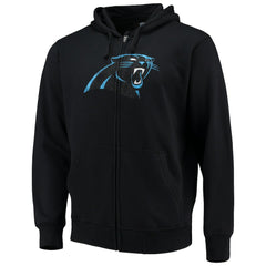 Carolina Panthers G-III Sports by Carl Banks Primary Logo Full-Zip Hoodie Black - NFL