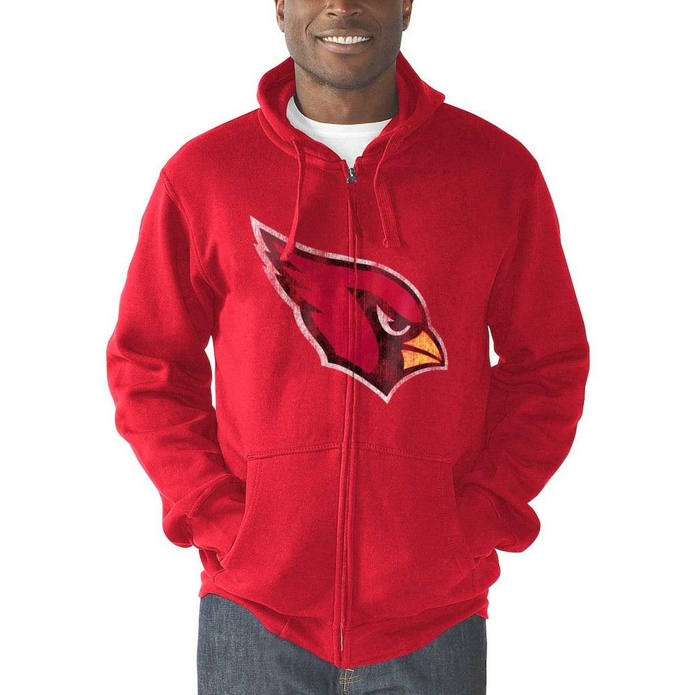 Arizona Cardinals G-III Sports by Carl Banks Primary Logo Full-Zip Hoodie Cardinal - NFL