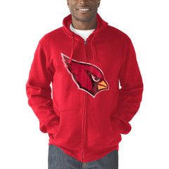 Arizona Cardinals G-III Sports by Carl Banks Primary Logo Full-Zip Hoodie Cardinal - NFL