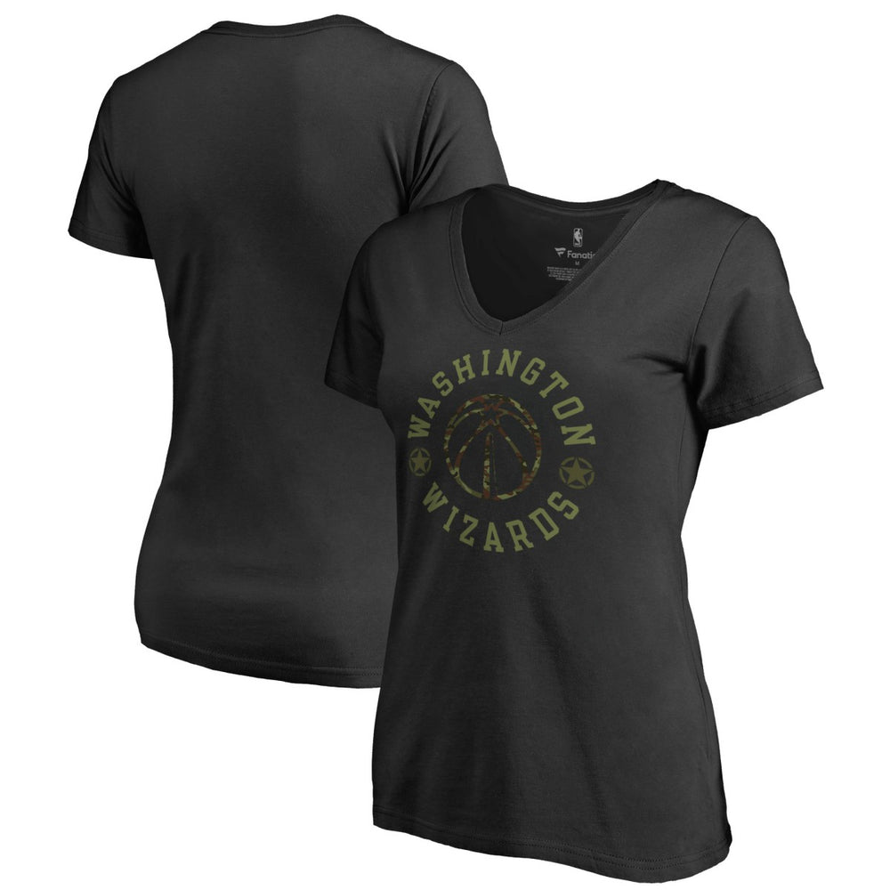NBA - Washington Wizards Women's Liberty V-Neck T-Shirt - Black