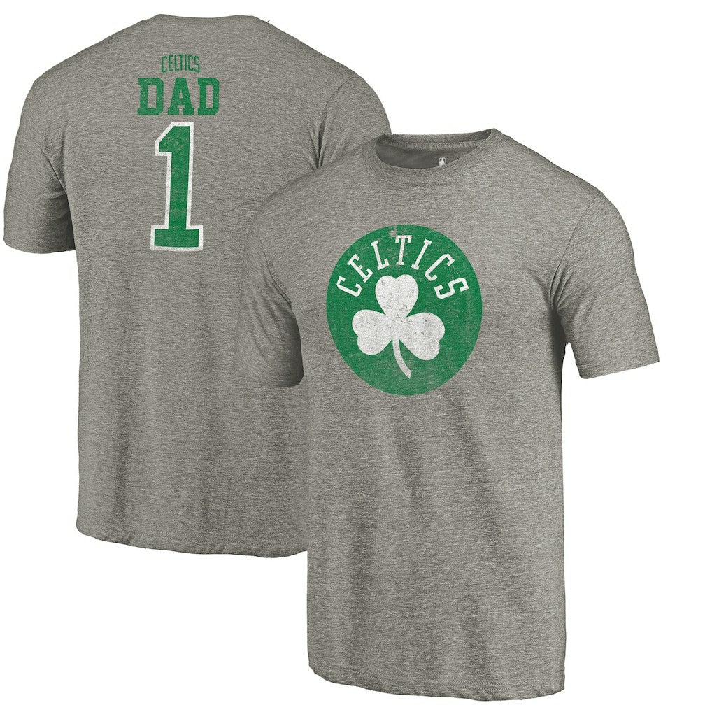 NBA - Boston Celtics Greatest Dad Tri-Blend T-Shirt - Gray
