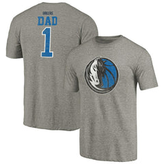 NBA - Dallas Mavericks Greatest Dad Tri-Blend T-Shirt - Gray