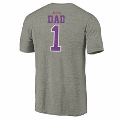 NBA - Los Angeles Lakers Greatest Dad Tri-Blend T-Shirt - Gray